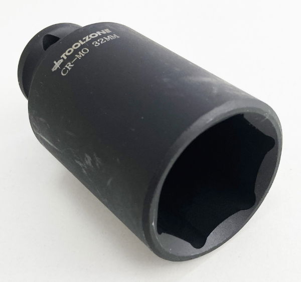 T/ZONE 32MM 1/2 DEEP IMPACT SOCKET CRMO"