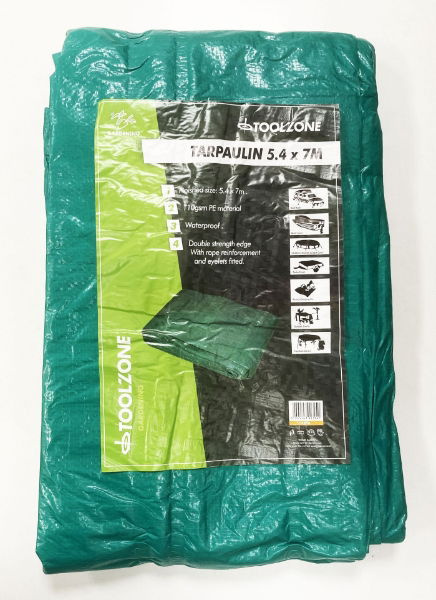 TOOLZONE 5.4M X 7M TARPAULIN