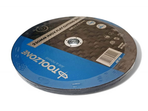 TOOLZONE 230MM INOX FLAT CUTTING DISC