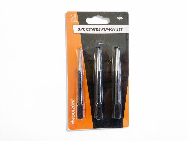 TOOLZONE 3PC CENTRE PUNCH SET