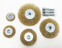 T/ZONE 5PC FLAT WIRE WHEEL SET FOR DRILL