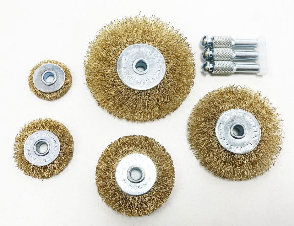 T/ZONE 5PC FLAT WIRE WHEEL SET FOR DRILL