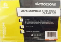 KDPHW039-35PCSTAINLESSHOSECLAMPSETLABEL