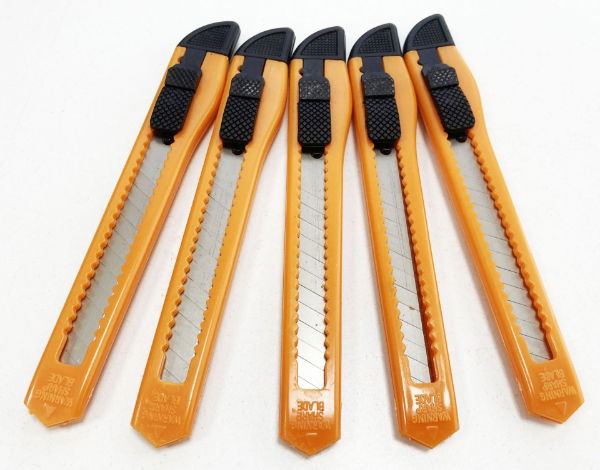 5PC SNAP OFF BLADE KNIFE SET