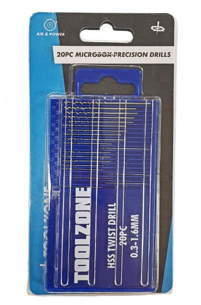 KDPDR074 - 20PC MICROBOX PRECISION DRILLS