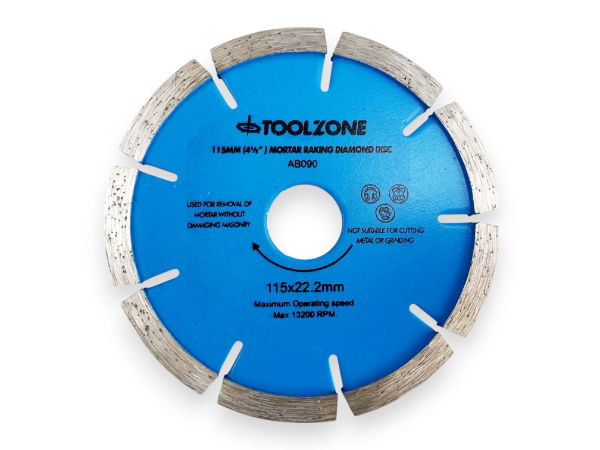 TOOLZONE 41/2 MORTAR RAKING DISC"