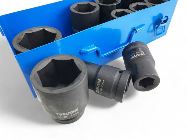 TOOLZONE 10PC 1 DEEP IMPACT SOCKETS"