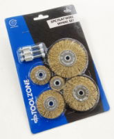 T/ZONE 5PC FLAT WIRE WHEEL SET FOR DRILL