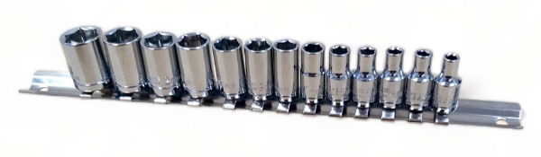 TOOLZONE 13PC 1/4 SHALLOW CRV SOCKETS"