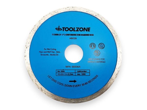 41/2 CONTINUOUS RIM DIAMOND DISC"