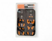 TOOLZONE 5PC MINI PLIER SET D/DIP HANDLE