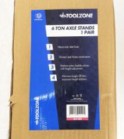 TOOLZONE 6 TON AXLE STANDS 1 PAIR