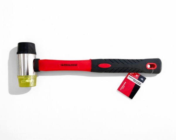 T/ZONE 40MM RUBBER & PLASTIC FACE HAMMER