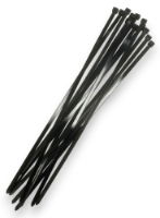 T/ZONE 12 PC 20 X 9MM BLACK CABLE TIES"