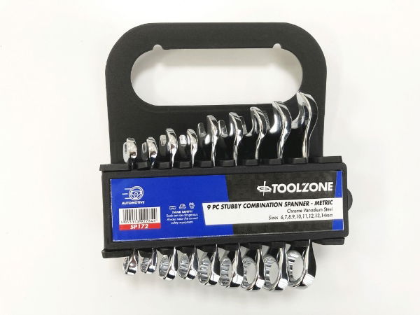 KDPSP172 - 9PC STUBBY COMBI SPANNERS MM