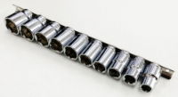 T/ZONE 10PC 1/2 AF CRV SHALLOW SOCKETS"