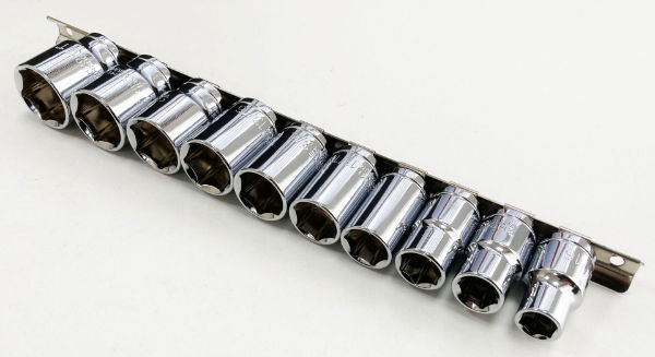 T/ZONE 10PC 1/2 AF CRV SHALLOW SOCKETS"